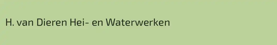 H. van Dieren Hei- en Waterwerken